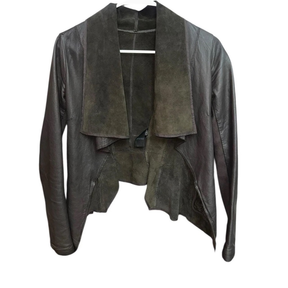 AllSaints Spitalfields Datya Brown Leather Jacket